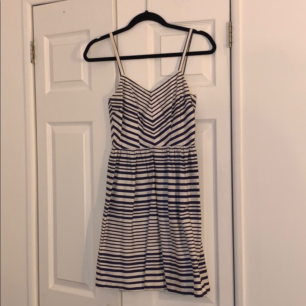 Nautical Striped Dress A line Dress